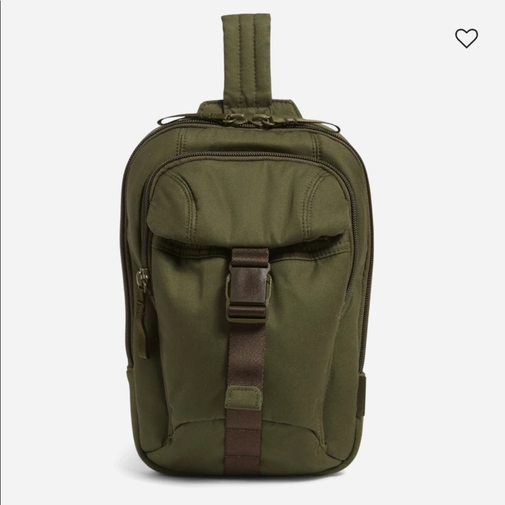 Vera Bradley Utility Sling Backpack in Ivy Green